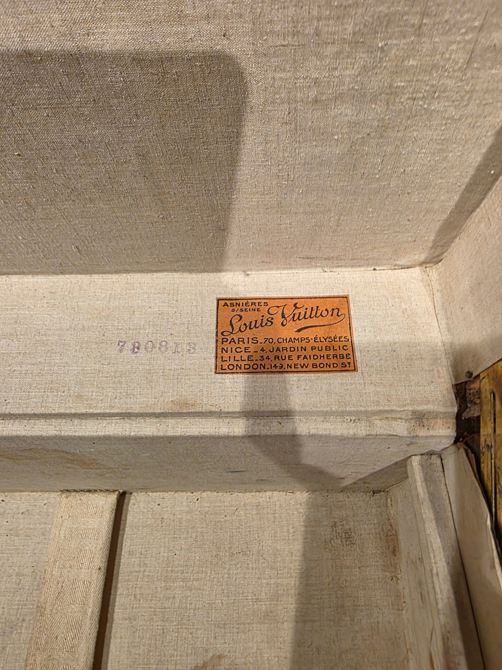 valise Louis Vuitton vintage cuir années 30