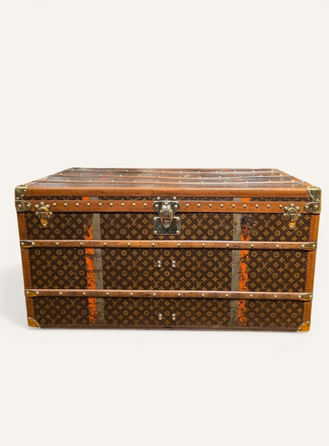 malle Louis Vuitton courrier ancienne monogram
