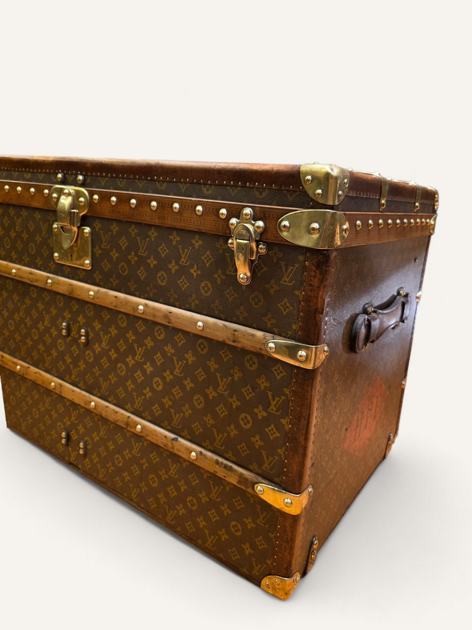 malle Louis Vuitton courrier ancienne 1910