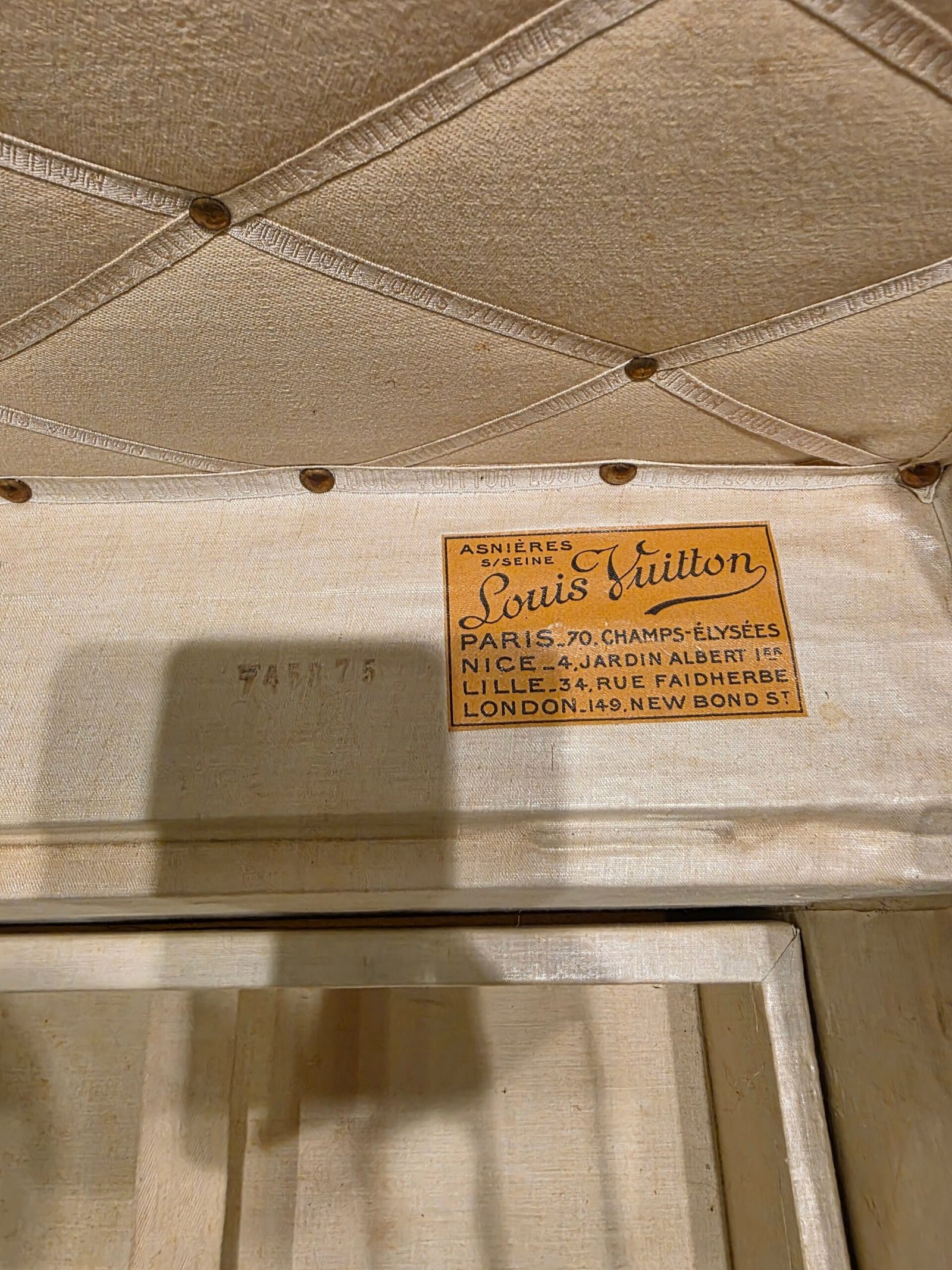 malle Louis Vuitton courrier ancienne 1910