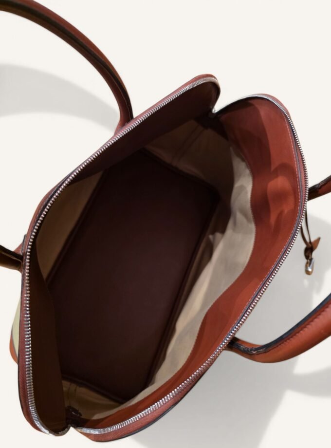 Sac Hermès Bolide Toile & Cuir 2009