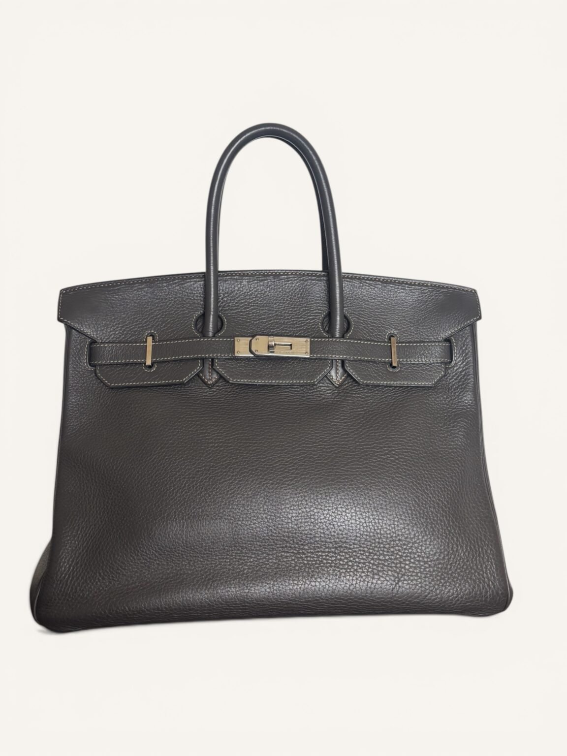 sac Hermès Birkin 35 togo gris palladium
