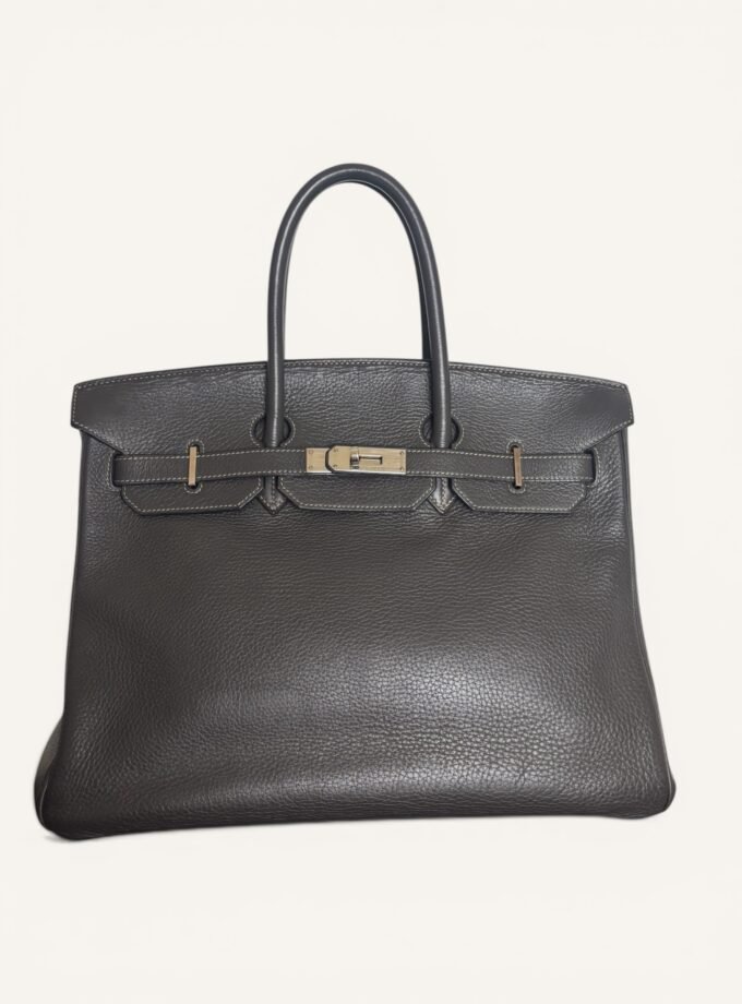 sac Hermès Birkin 35 togo gris palladium