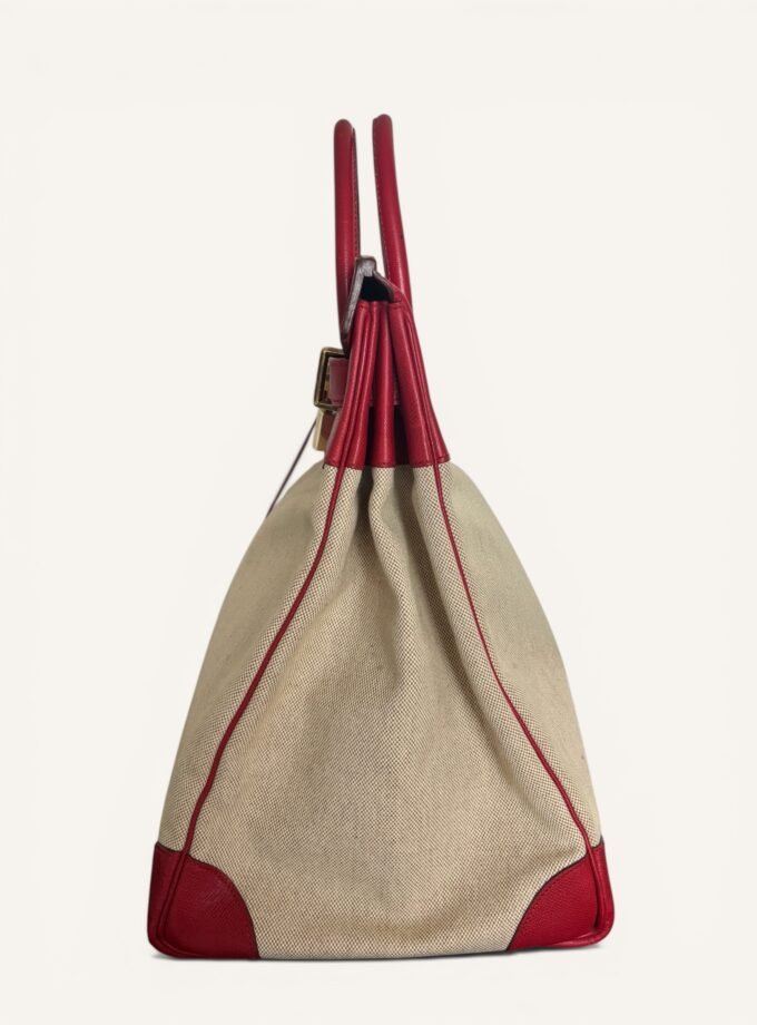 Sac Hermès HAC 40 Toile & Cuir Courchevel