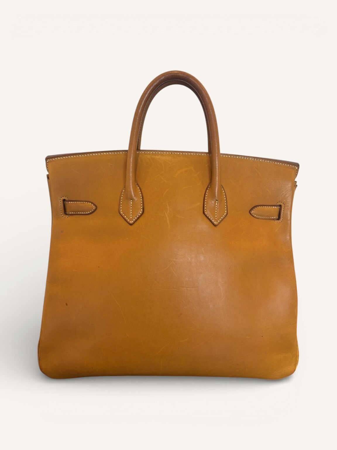 sac Hermès HAC 32 vintage cuir vache naturelle 1994