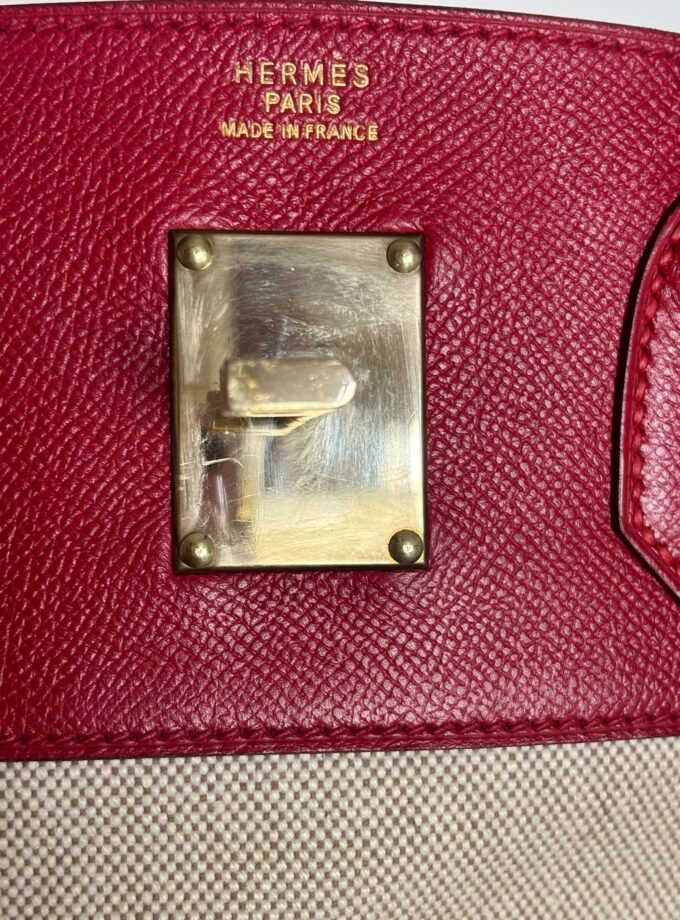 Sac Hermès HAC 40 Toile & Cuir Courchevel