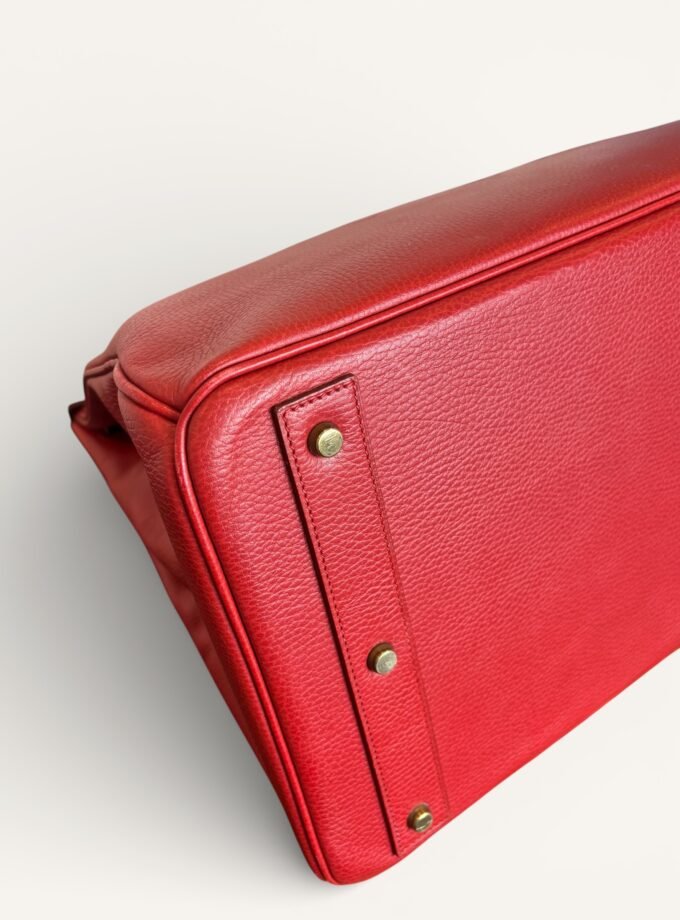 Sac Hermès HAC 45 Ardennes Rouge