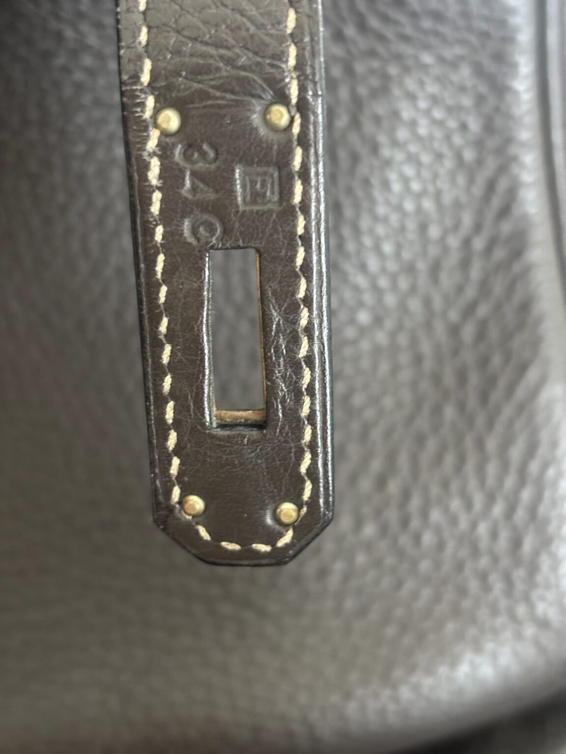 sac Hermès Birkin 35 togo gris palladium