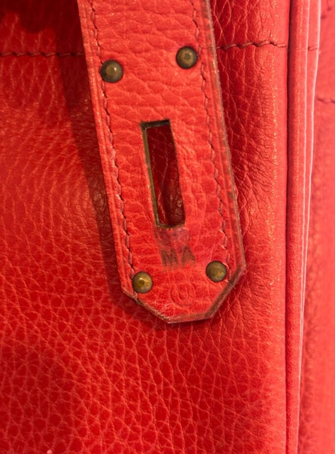 Sac Hermès HAC 45 Ardennes Rouge