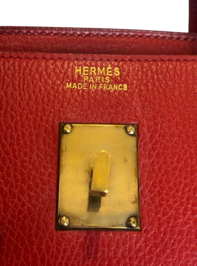 Sac Hermès HAC 45 Ardennes Rouge