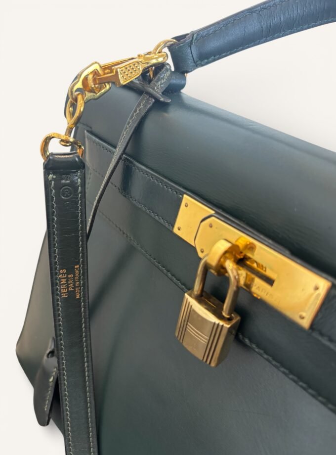 Sac Hermès Kelly 28 Vert Foncé