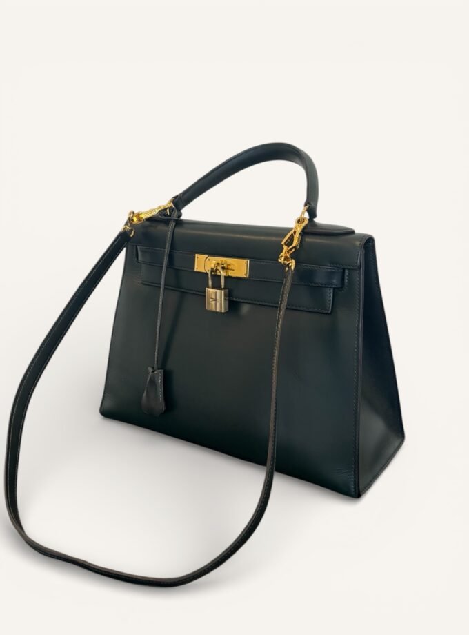 Sac Hermès Kelly 28 Vert Foncé