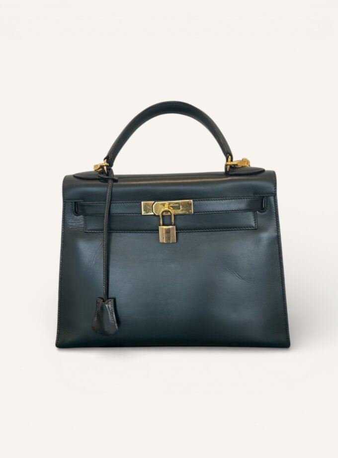 Sac Hermès Kelly 28 Vert Foncé