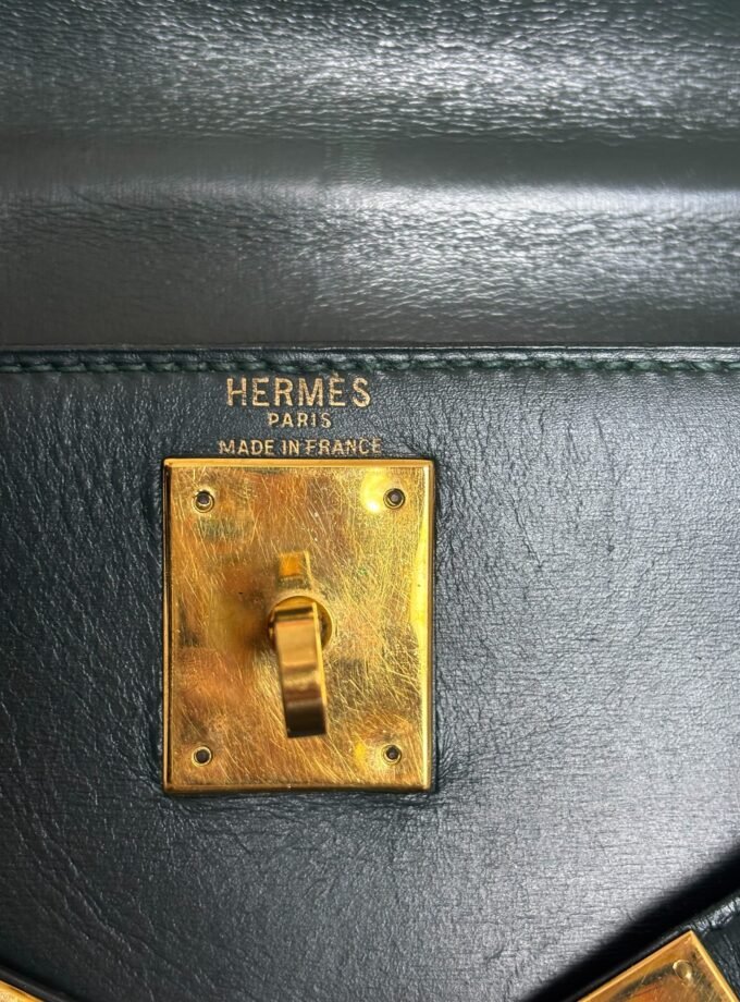 Sac Hermès Kelly 28 Vert Foncé