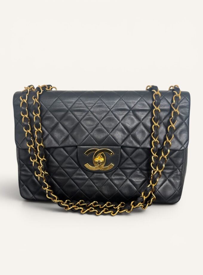 sac Chanel Jumbo vintage cuir agneau 24k 1993
