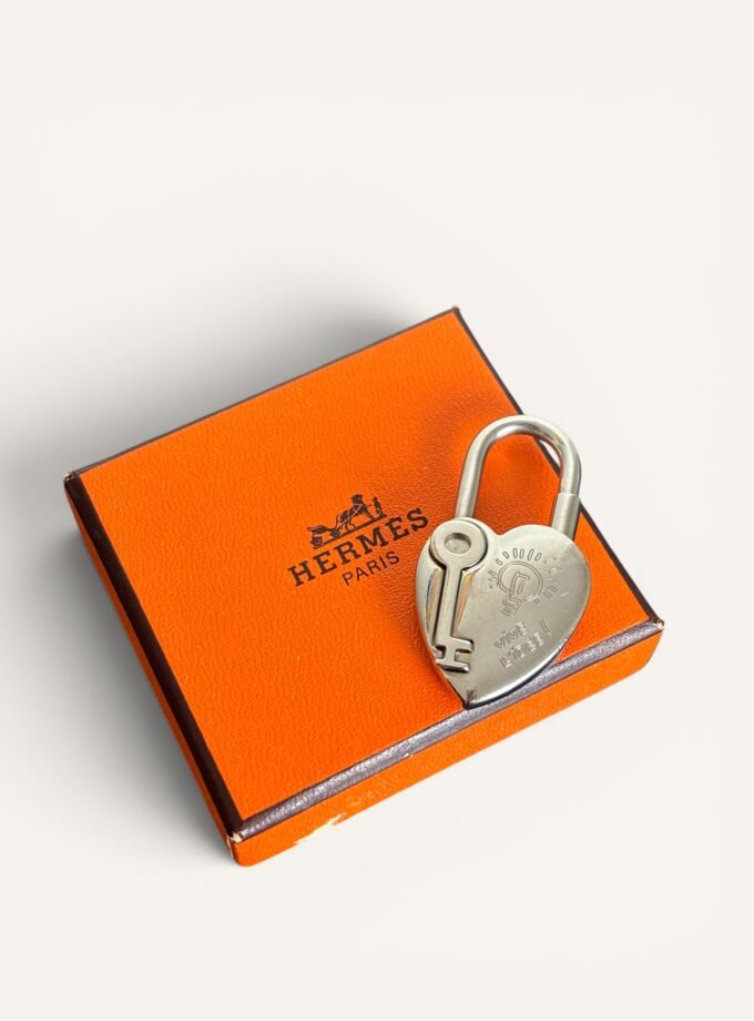 Bijou de sac Hermès Cœur Argenté