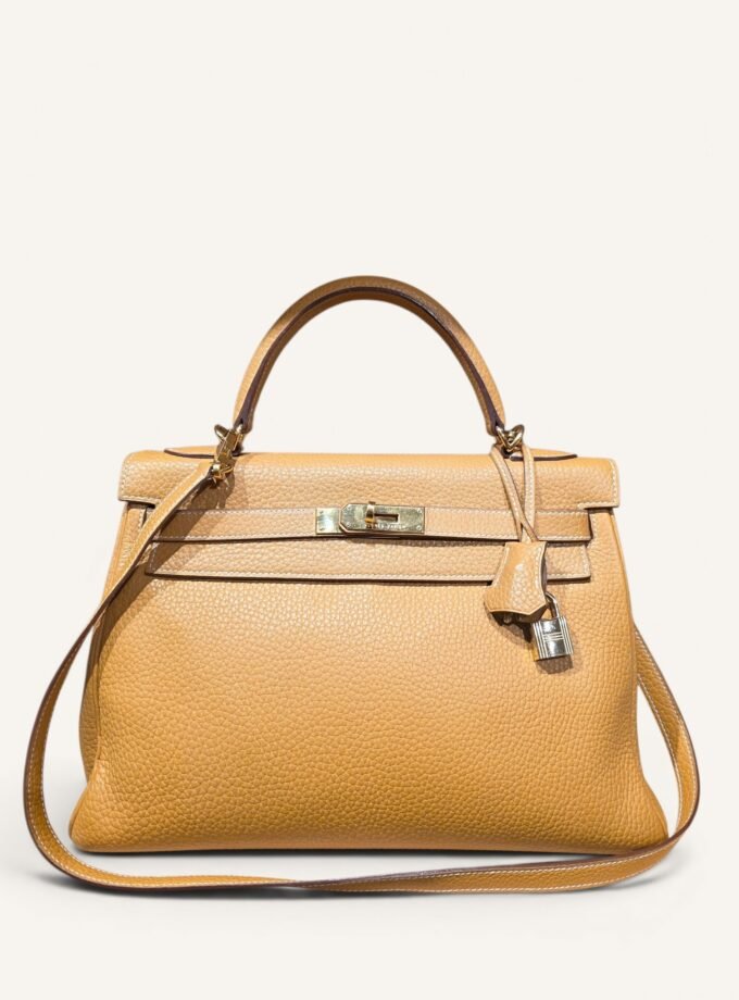 sac Hermès Kelly 32 gold togo 2004