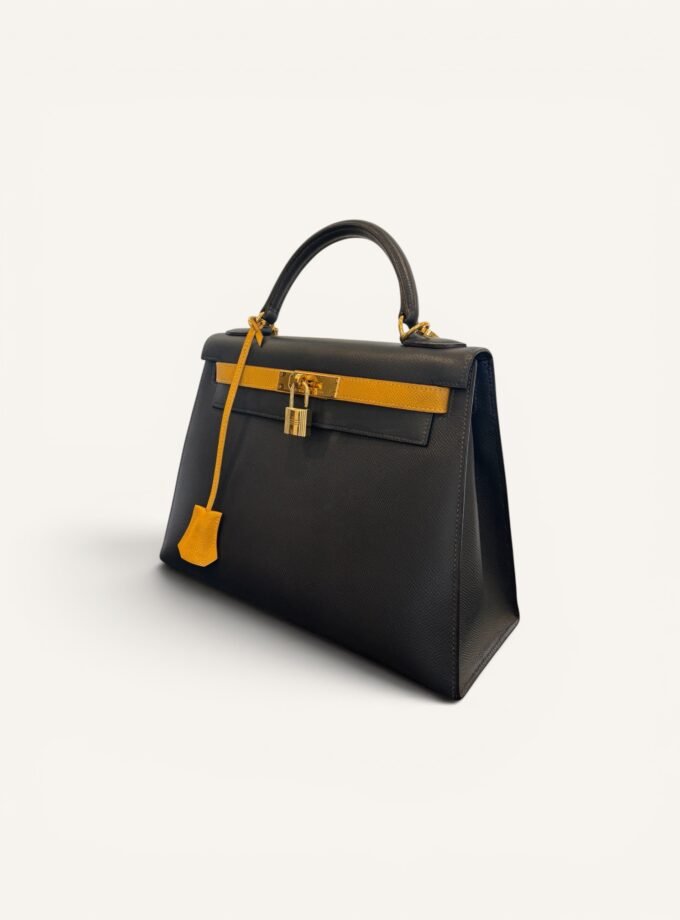 Sac Hermès Kelly 28 Bicolore Epsom