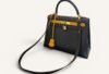 sac Hermès Kelly 28 bicolore Epsom bleu nuit light gold glossaire des termes pour sac de luxe