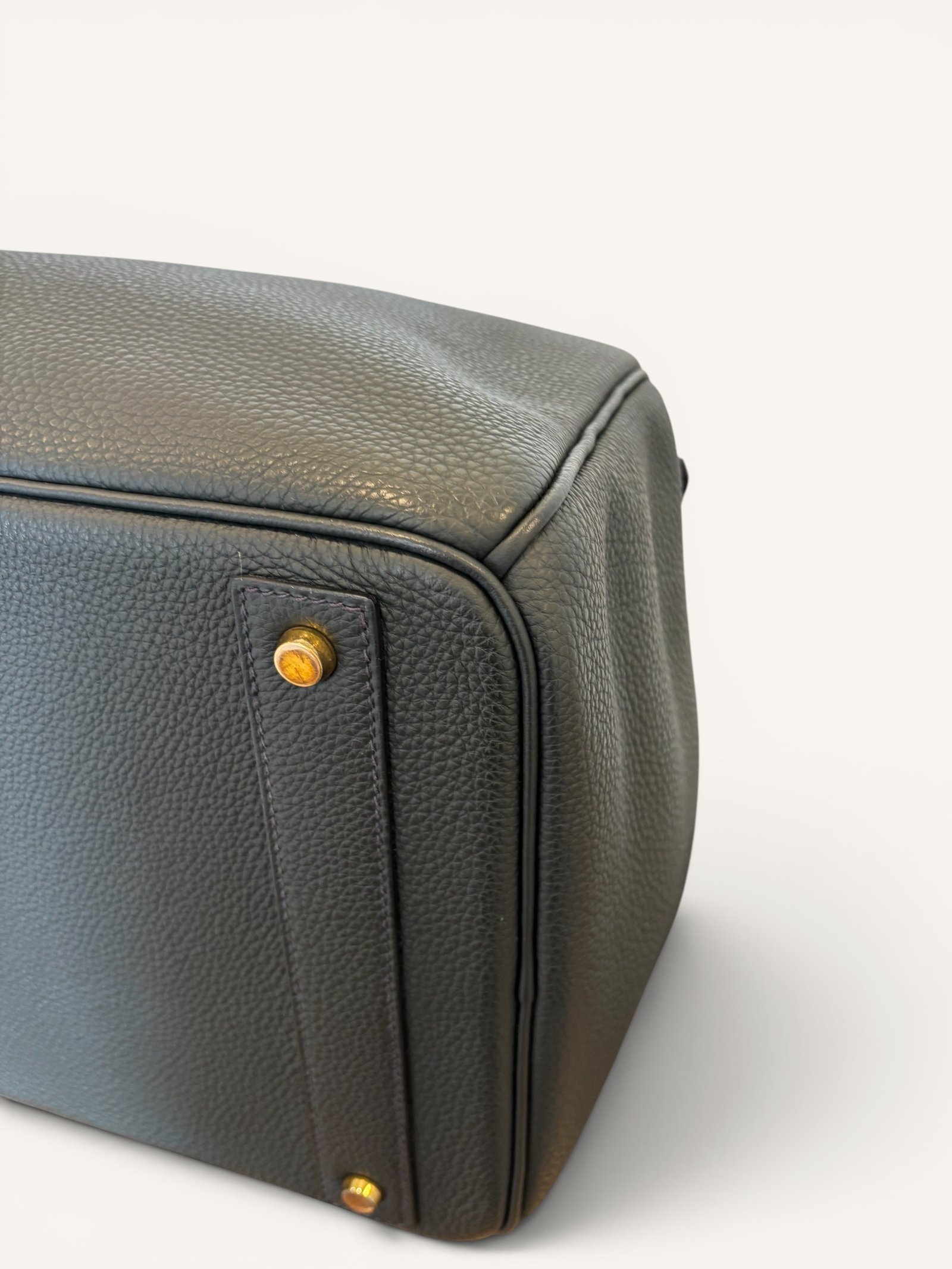 sac Hermès HAC 40 togo vert foncé gold 2016