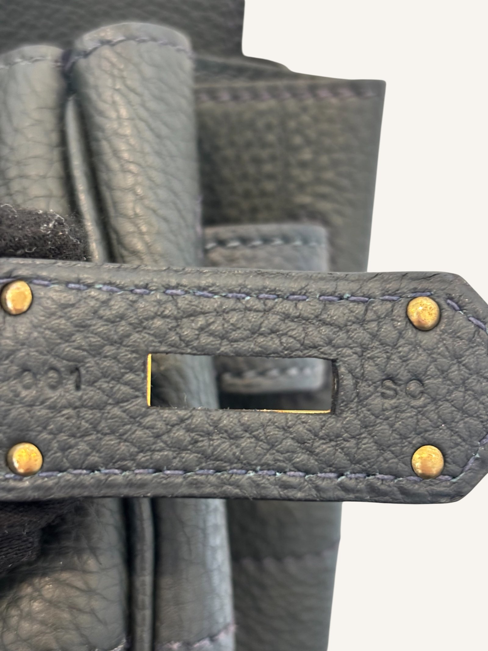 sac Hermès HAC 40 togo vert foncé gold 2016