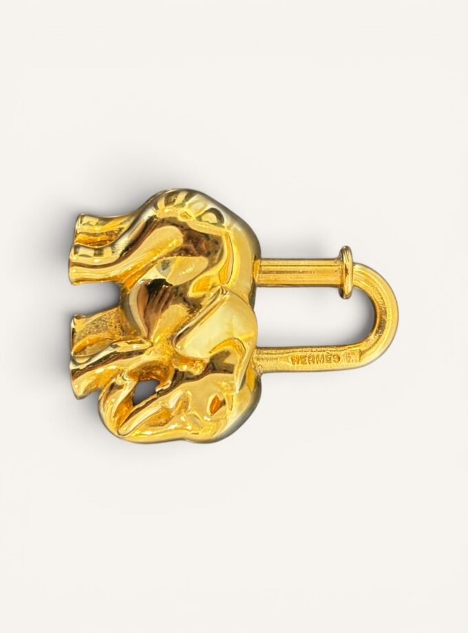 Bijou de sac Hermès Eléphant doré