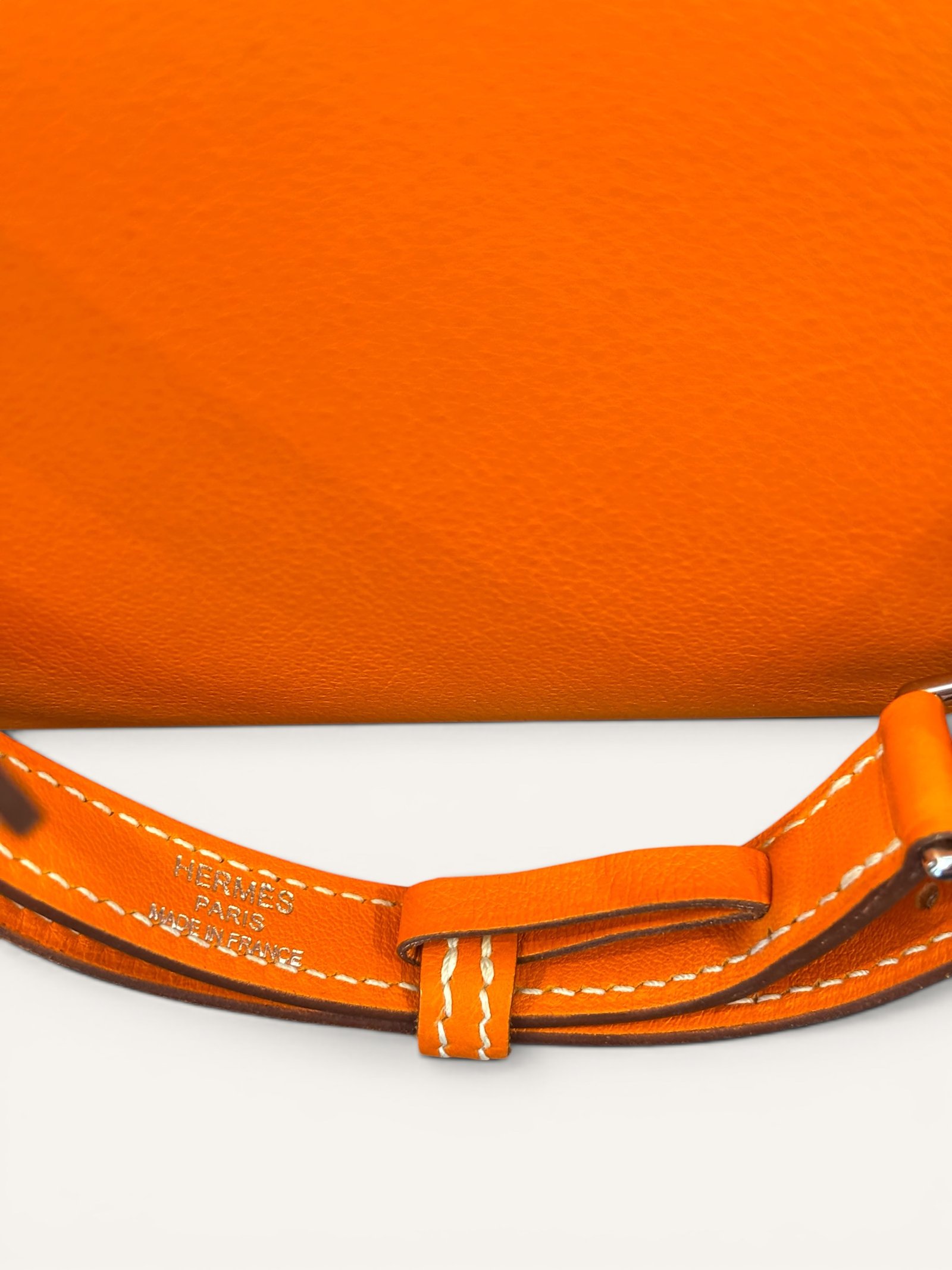 sac Hermès Kelly Flat 35 orange swift 2009