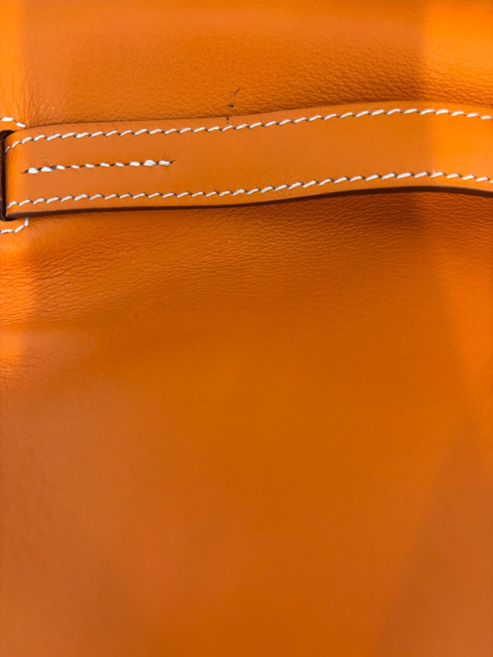 sac Hermès Kelly Flat 35 orange swift 2009