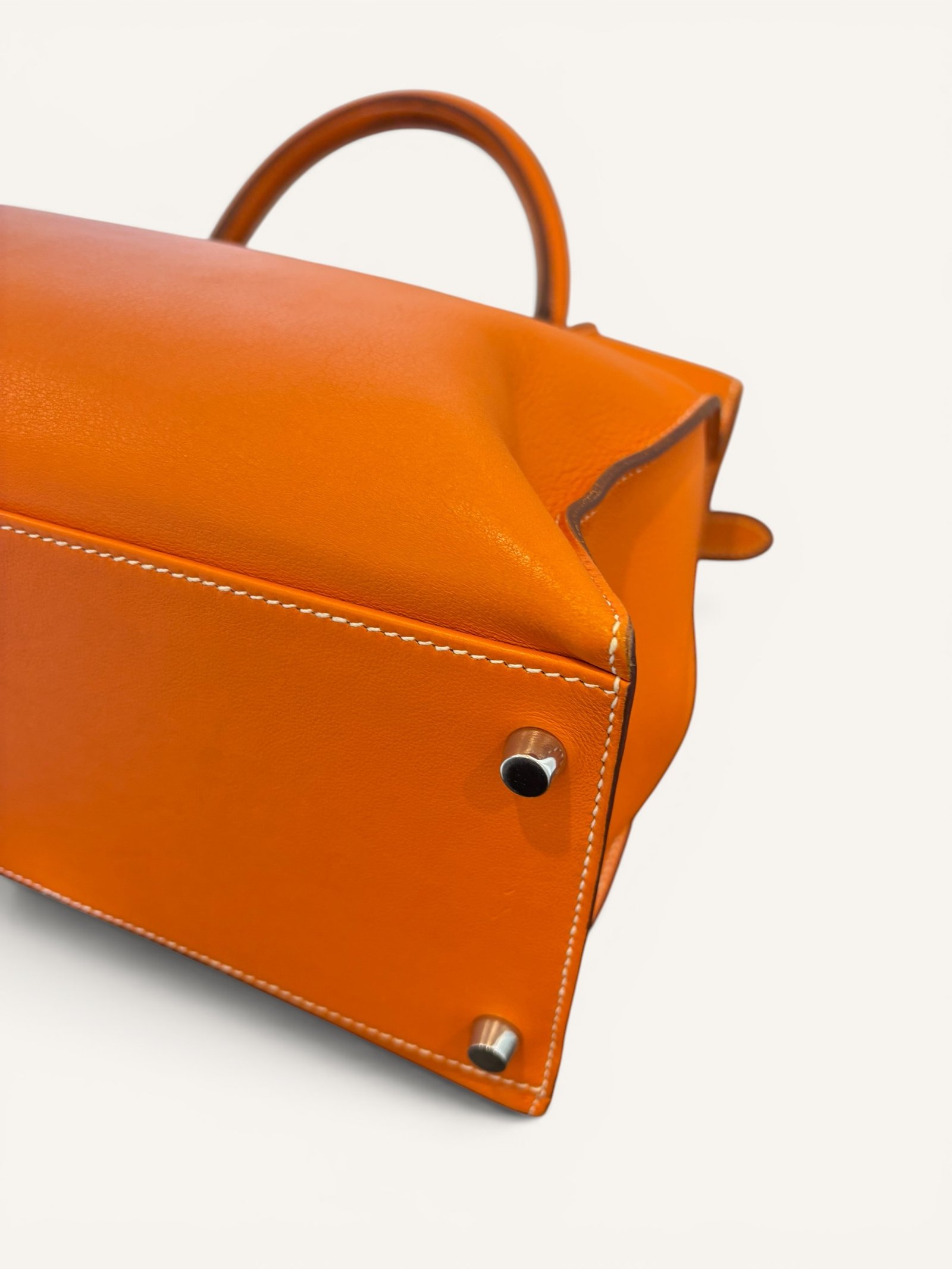 sac Hermès Kelly Flat 35 orange swift 2009