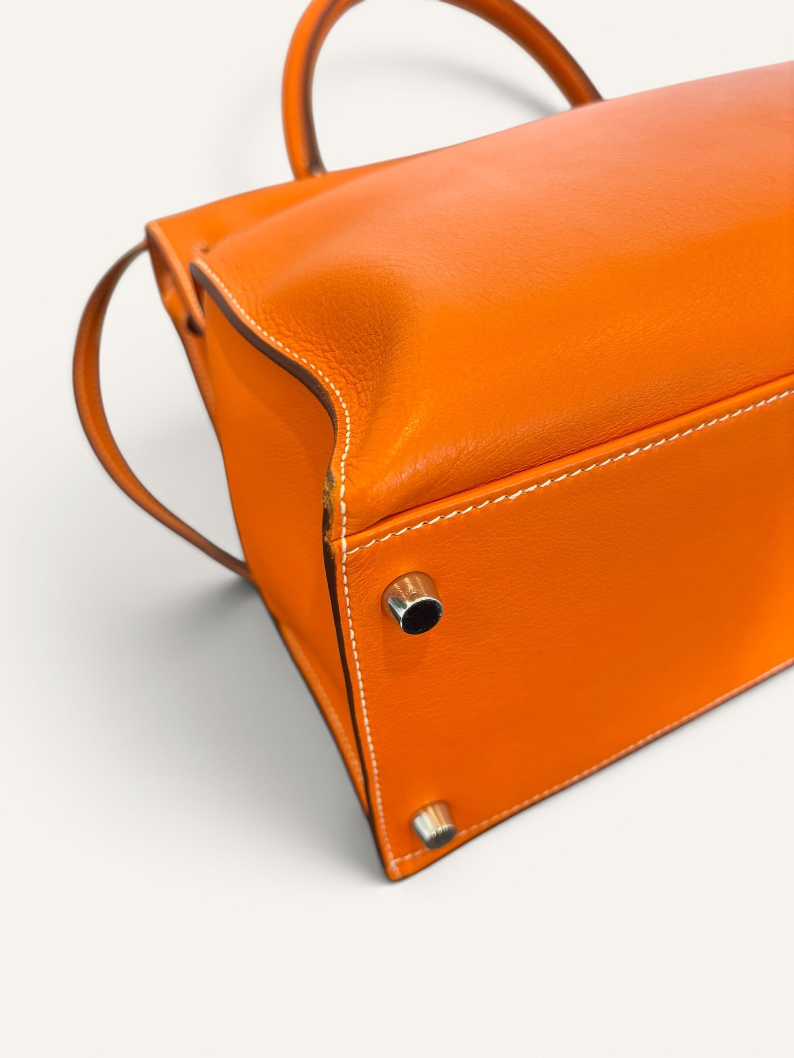 sac Hermès Kelly Flat 35 orange swift 2009