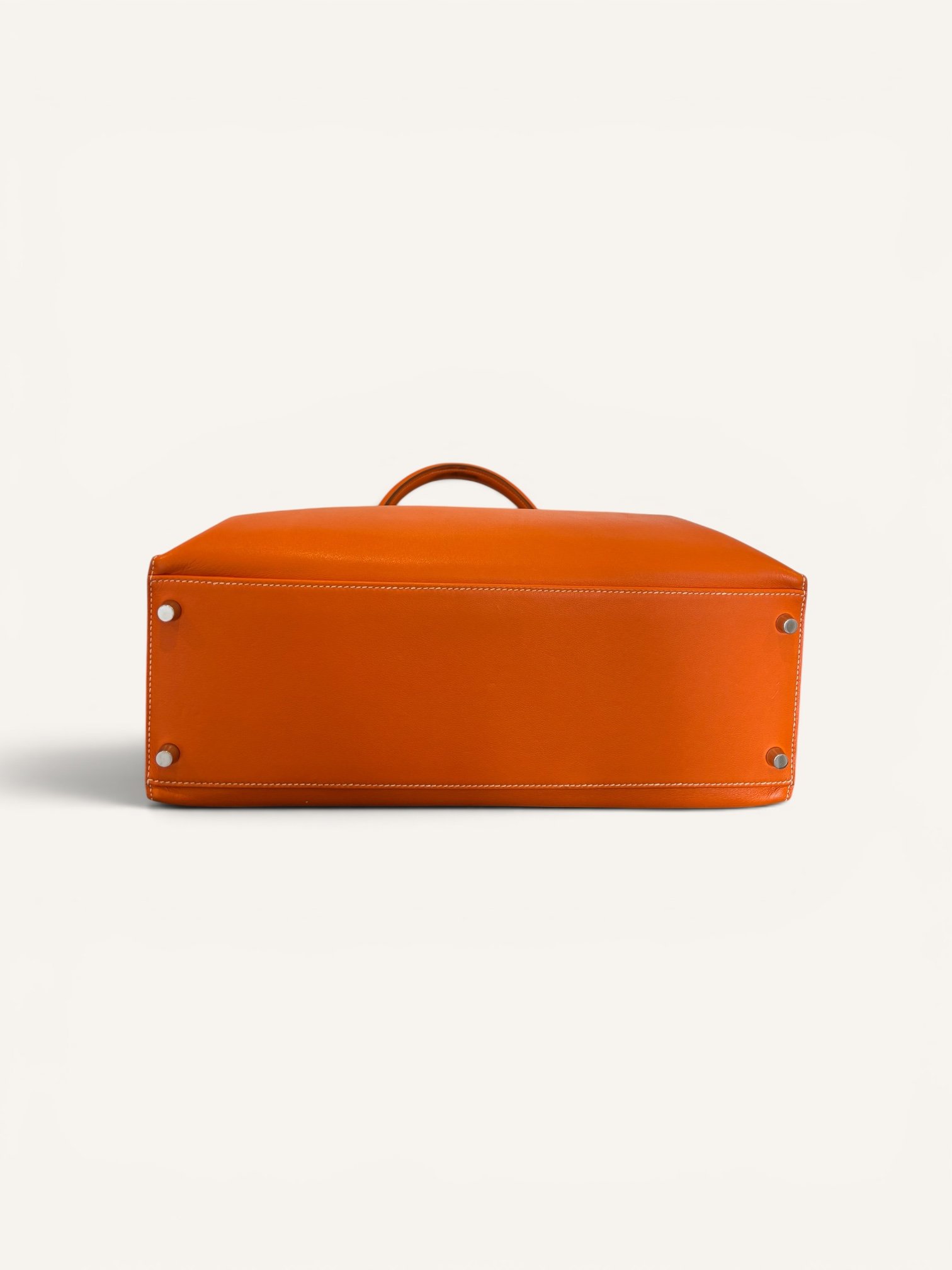 sac Hermès Kelly Flat 35 orange swift 2009