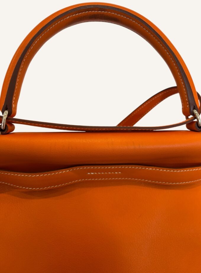 Sac Hermès Kelly Flat 35 Orange H