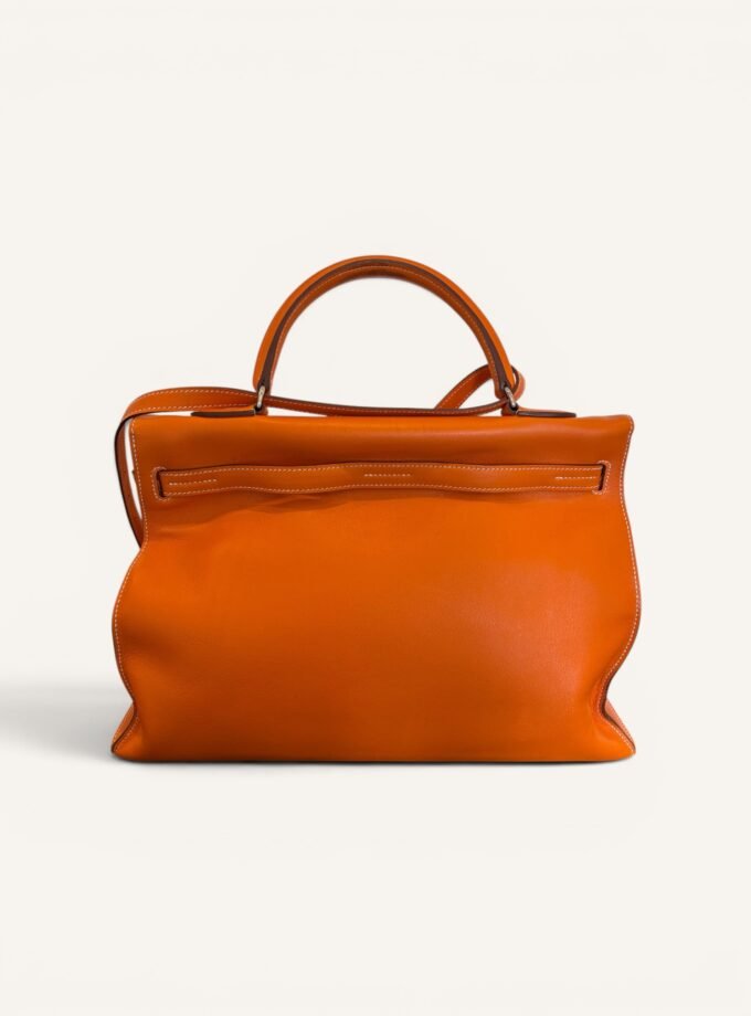 Sac Hermès Kelly Flat 35 Orange H