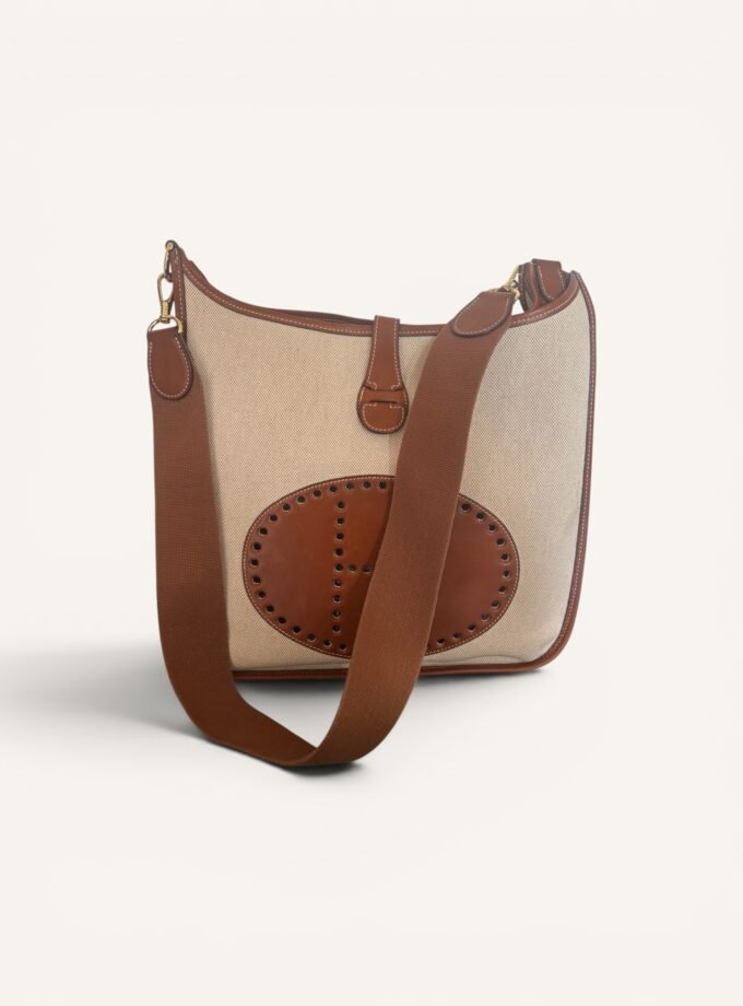 Sac Hermès Evelyne Pm Toile & Cuir Barenia
