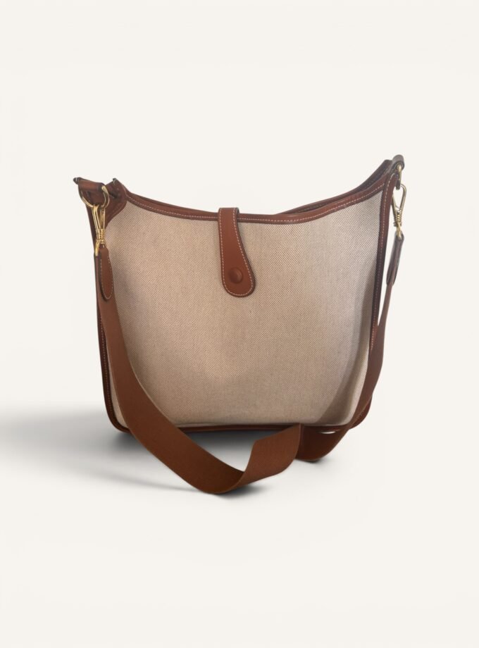 Sac Hermès Evelyne Pm Toile & Cuir Barenia