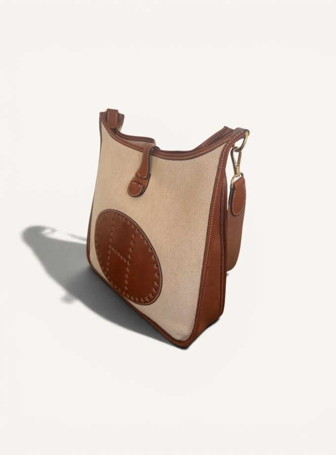 Sac Hermès Evelyne Pm Toile & Cuir Barenia