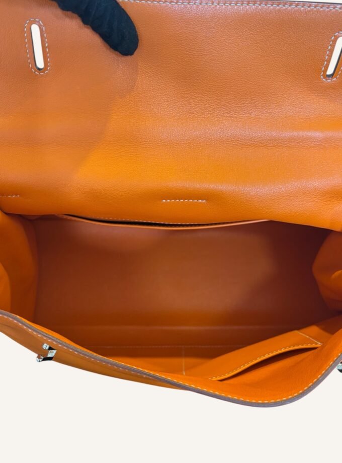 Sac Hermès Kelly Flat 35 Orange H