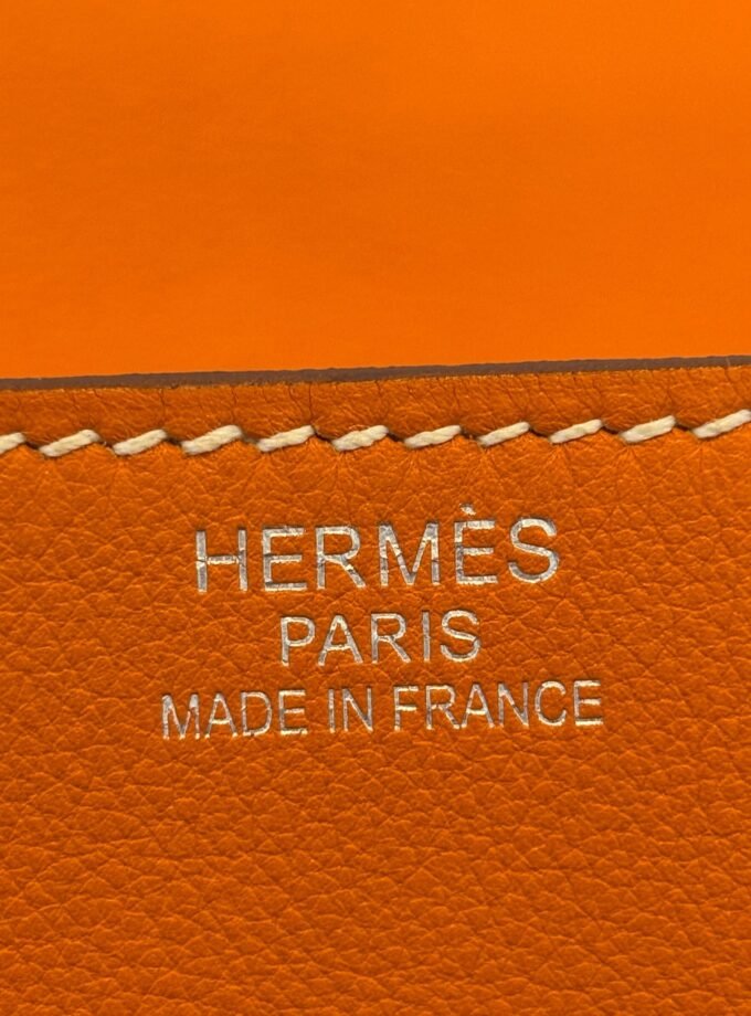 Sac Hermès Kelly Flat 35 Orange H