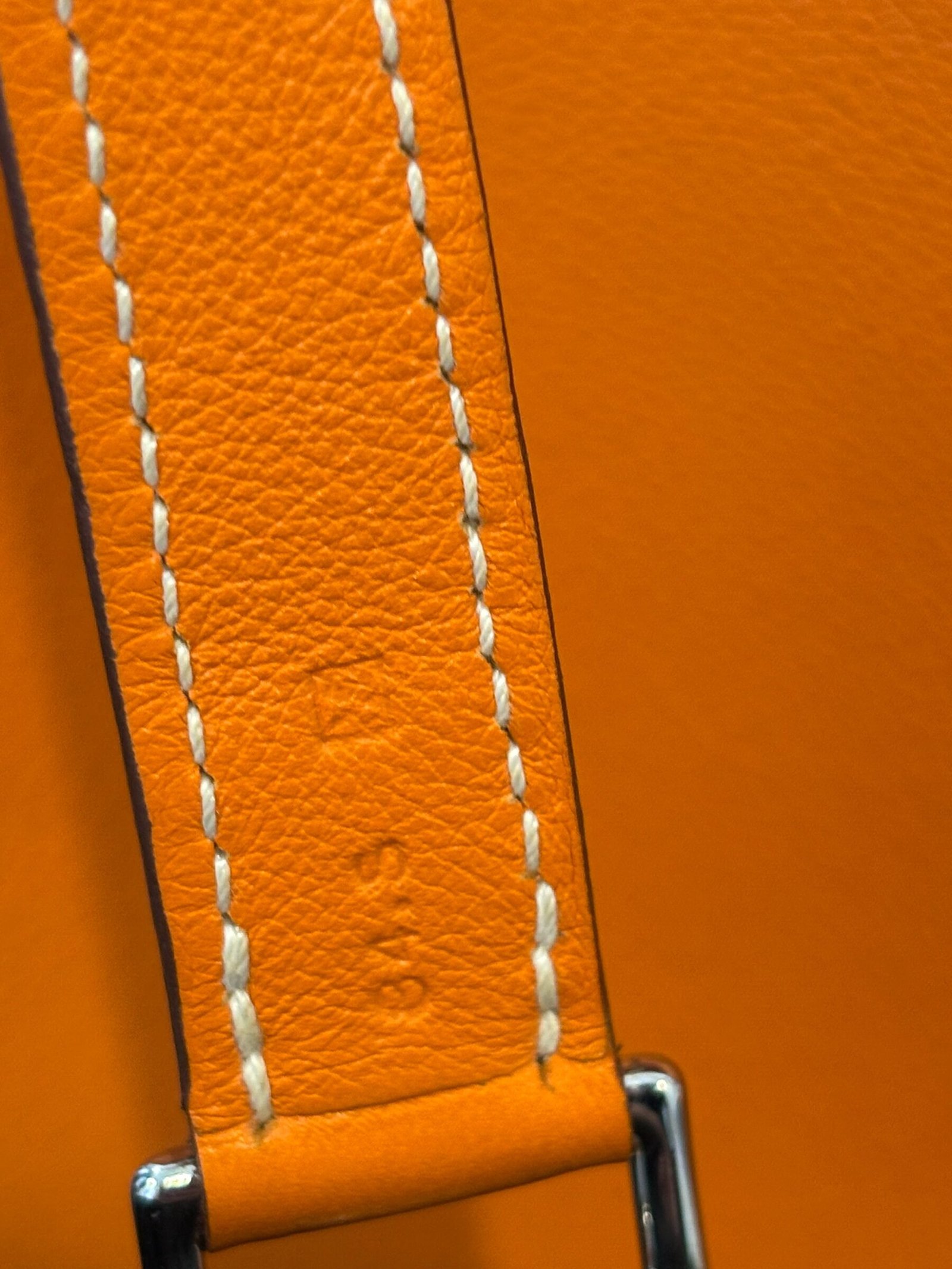 sac Hermès Kelly Flat 35 orange swift 2009