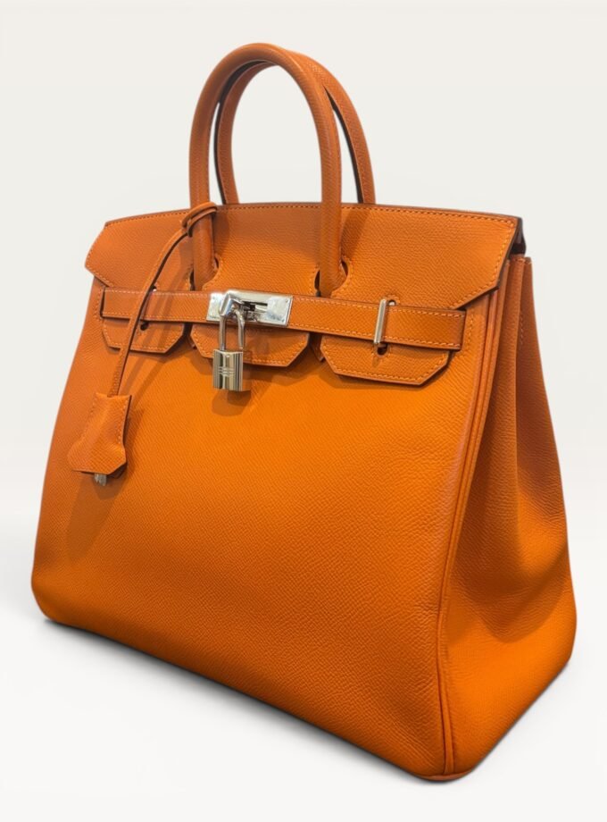 Sac Hermès HAC 28 Orange Epsom