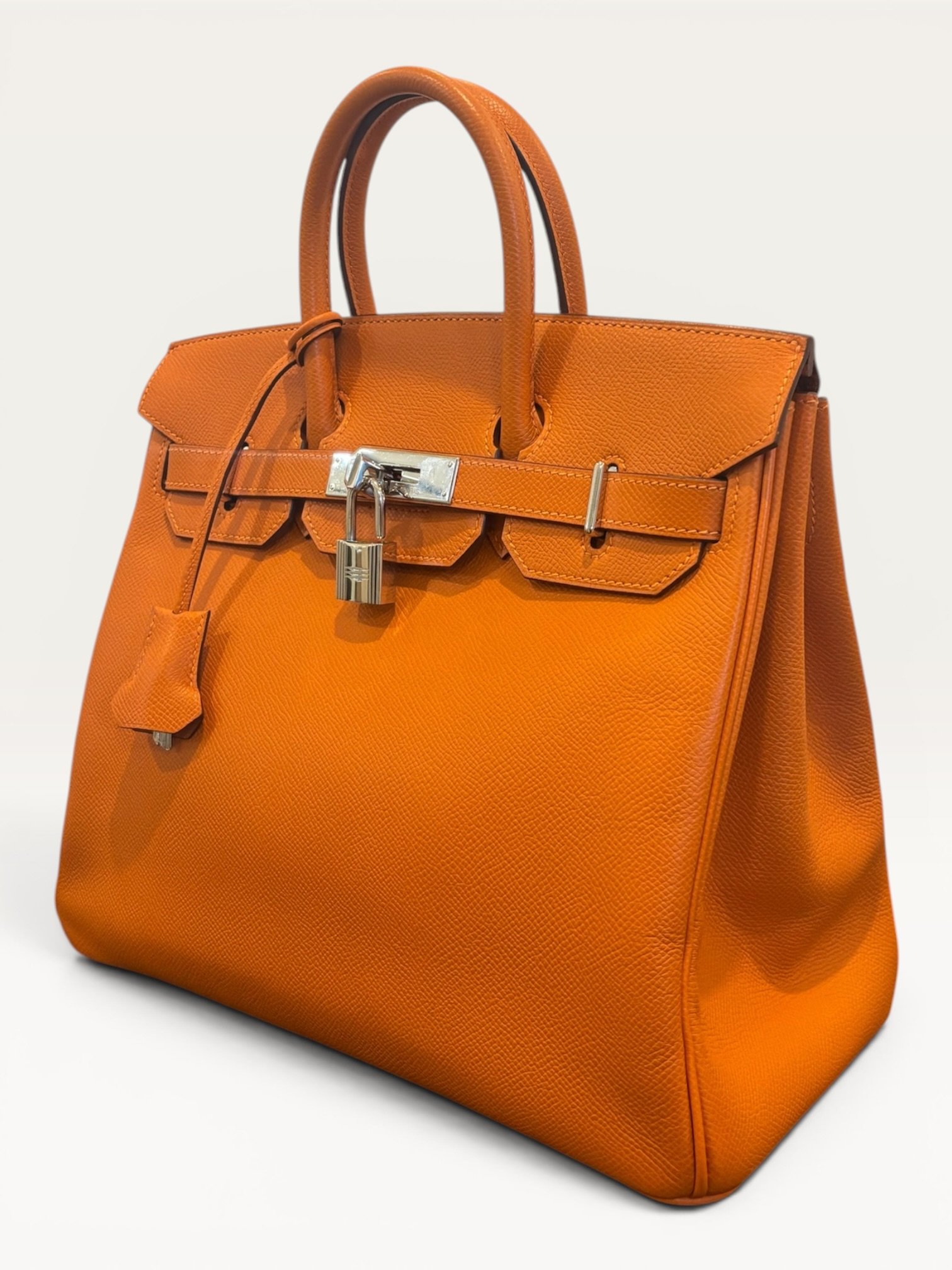 sac Hermès HAC 28 Epsom orange H palladium 2007