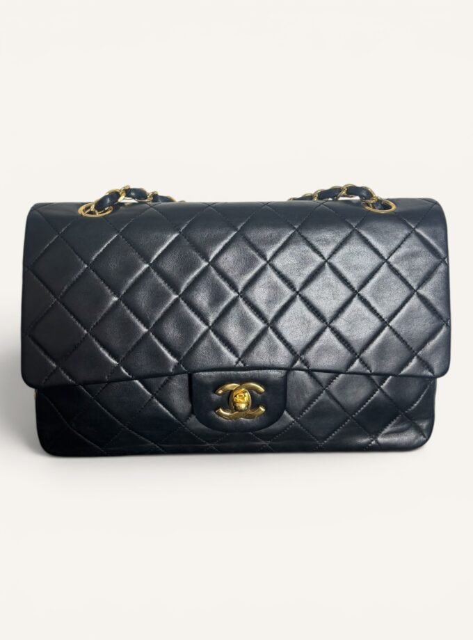 Sac Chanel Vintage Classique Medium Full Flap Noir