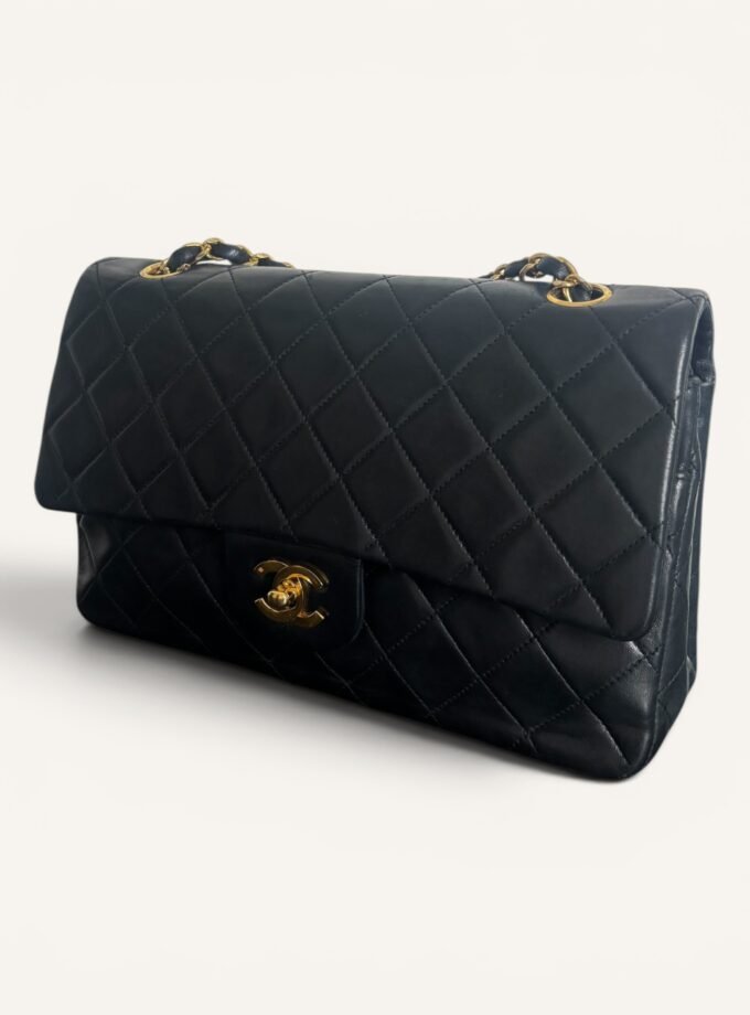 Sac Chanel Vintage Classique Medium Full Flap Noir