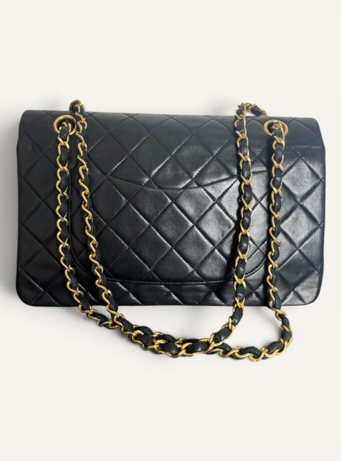 Sac Chanel Vintage Classique Medium Full Flap Noir