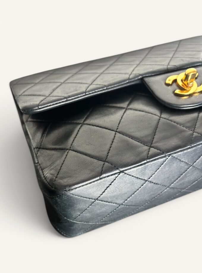 Sac Chanel Vintage Classique Medium Full Flap Noir