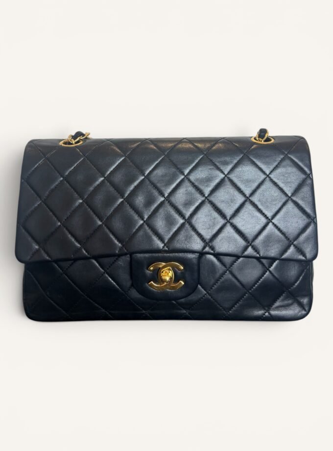 Sac Chanel Vintage Classique Medium Full Flap Noir