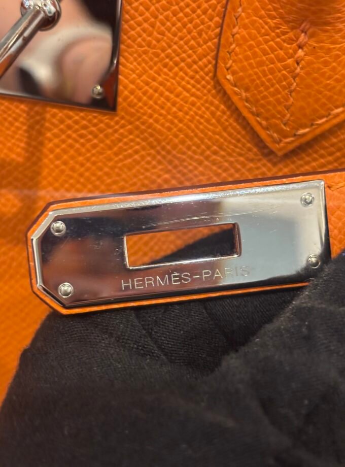 Sac Hermès HAC 28 Orange Epsom