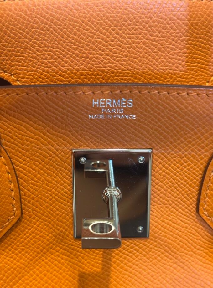Sac Hermès HAC 28 Orange Epsom