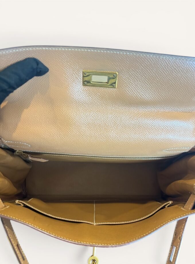 Sac Hermès Kelly 28 Courchevel Gold