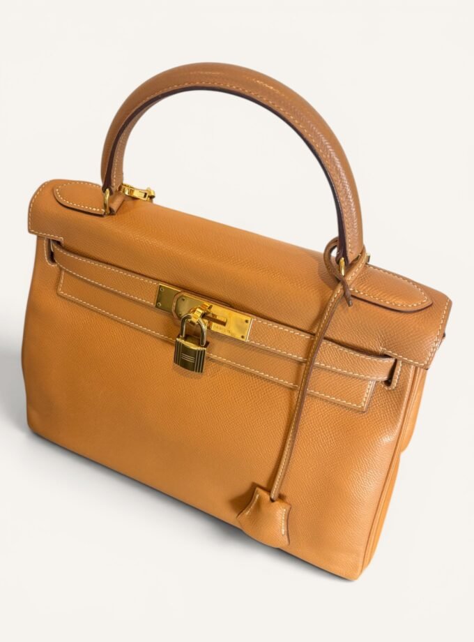 Sac Hermès Kelly 28 Courchevel Gold